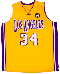 Shaquille O'Neal Signed Los Angeles Lakers CUSTOM Jersey (BECKETT) thumb 6