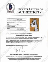 Shaquille O'Neal Signed Los Angeles Lakers CUSTOM Jersey (BECKETT) thumb 8