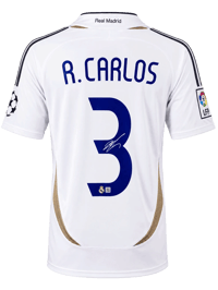 Roberto Carlos Signed 2006/07 Real Madrid Jersey (BECKETT) thumb 4