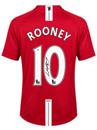 Wayne Rooney Signed 2007/08 Manchester United Jersey (BECKETT) thumb 4