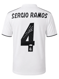 Sergio Ramos Signed 2018/19 Real Madrid Jersey (BECKETT) thumb 4