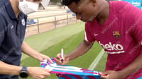 Ansu Fati Signed 2020/21 FC Barcelona Jersey (BECKETT) thumb 7