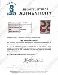 Ricardo Kaká Signed 2006/07 AC Milan Jersey (BECKETT) thumb 4