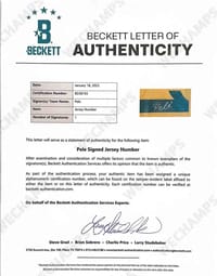 Pelé Signed 1970 Brazil Retro Jersey (BECKETT) thumb 9