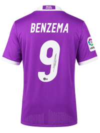 Karim Benzema Signed 2016/17 Real Madrid Jersey (BECKETT) thumb 4