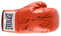 Sugar Ray Leonard & Thomas Hearns Signed Boxing Glove (JSA) thumb 3