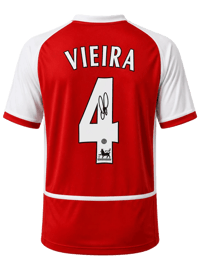 Patrick Vieira Signed  2002/04 Arsenal Jersey (BECKETT) thumb 4