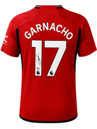 Alejandro Garnacho Signed 2023/24 Manchester United Jersey (BECKETT) thumb 4