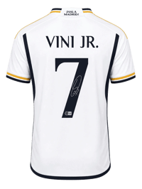 Vinicius Jr. Signed 2023/24 Real Madrid Jersey (beckett) thumb 4
