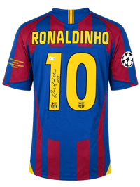 Ronaldinho Signed 2007/08 FC Barcelona Jersey (BECKETT) thumb 4
