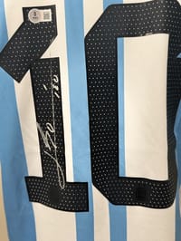 Lionel Messi Signed WC 2022 Argentina Jersey (beckett) thumb 5