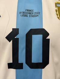 Lionel Messi Signed WC 2022 Argentina Jersey (beckett) thumb 8