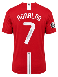 CRISTIANO RONALDO SIGNED 2007/08 MANCHESTER UNITED JERSEY (BECKETT) thumb 4