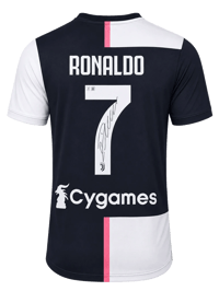 CRISTIANO RONALDO SIGNED 2019/20 JUVENTUS JERSEY (BECKETT) thumb 4