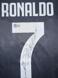 CRISTIANO RONALDO SIGNED 2019/20 JUVENTUS JERSEY (BECKETT) thumb 6
