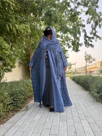 Abaya w Chiffon Tarha K3 thumb 4