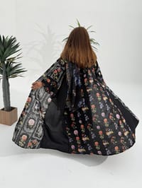 Cotton Abaya w Chiffon Tarha M2 thumb 5