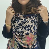 Velvet Abaya w Velvet Tarha A20 thumb 4