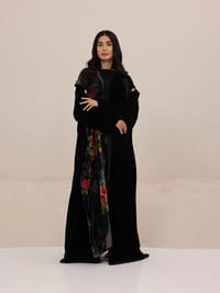 Velvet Abaya w Velvet Tarha V25 thumb 8