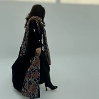 Velvet Abaya w Velvet Tarha A20 thumb 6