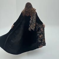 Velvet Abaya w Velvet Tarha A4 thumb 7