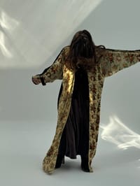 Velvet Abaya w Velvet Tarha M10 thumb 7