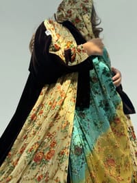 Velvet Abaya w Velvet Tarha M10 thumb 10