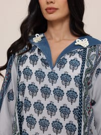 Micro Velvet Kaftan thumb 1