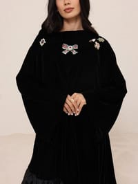 Black Velvet with Tafta Kaftan R2 thumb 8