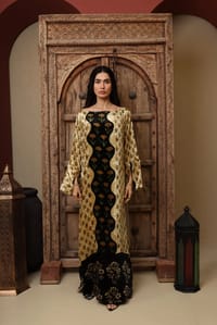 Silky Velvet Hand-block Kaftan A thumb 1