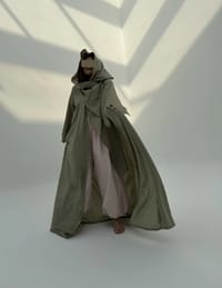 Light Hoodie Abaya H9 thumb 3
