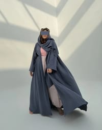 Light Stretch Hoodie Abaya H8 thumb 4
