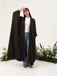 Nada Abaya with Knot N4 thumb 1
