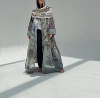 Cotton Abaya w Chiffon Tarha A4 thumb 9