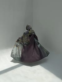 Cotton Abaya w Chiffon Tarha A4 thumb 11