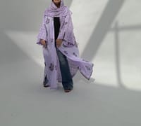 Cotton Abaya w Cotton Tarha E26 thumb 1