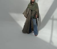 Cotton Abaya w Cotton Tarha E28 thumb 5