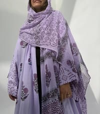 Cotton Abaya w Cotton Tarha E26 thumb 2