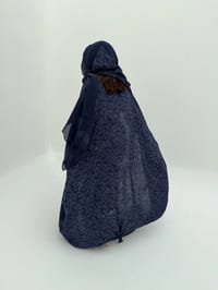 Silky Cotton Abaya w Cotton Tarha C4 thumb 4