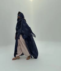 Silky Cotton Abaya w Cotton Tarha C4 thumb 5