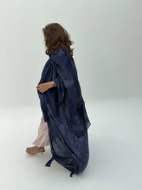 Silky Cotton Abaya w Cotton Tarha C4 thumb 6