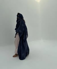 Silky Cotton Abaya w Cotton Tarha C4 thumb 7