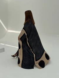 Bisht Pure Silk Handblock Abaya U15 thumb 1