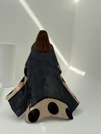 Bisht Pure Silk Handblock Abaya A1 thumb 3