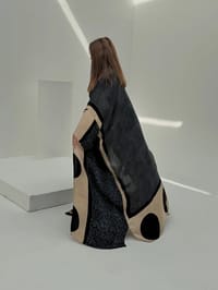 Bisht Pure Silk Handblock Abaya A1 thumb 9