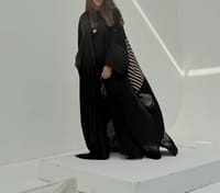 Bisht Pure Silk Handblock Abaya A3 thumb 8