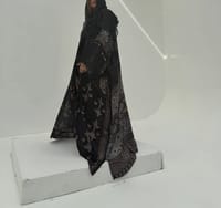 Bisht Pure Silk Handblock Abaya A6 thumb 6