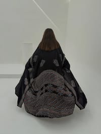 Bisht Pure Silk Handblock Abaya A7 thumb 6