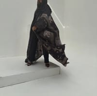 Bisht Pure Silk Handblock Abaya A6 thumb 8
