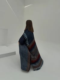 Bisht Pure Silk Handblock Abaya A8 thumb 6